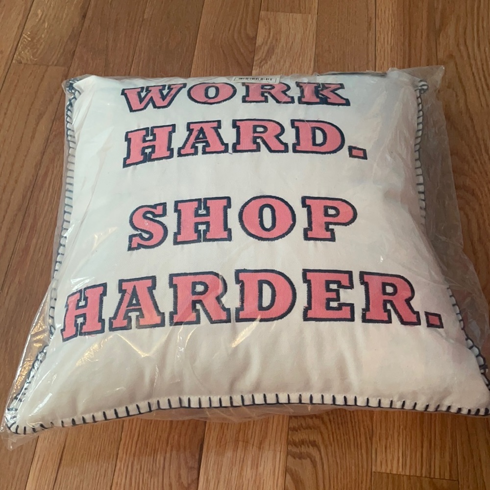 Brand new Crown and Ivy pillow in plastic